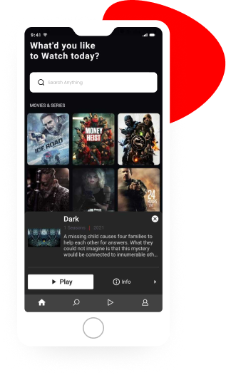 Supports VOD & Live Content