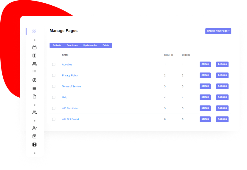 Pages Management